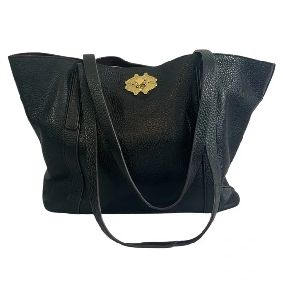 RADLEY London Museum Street Tote Bag Black Pebbled Leather Footed